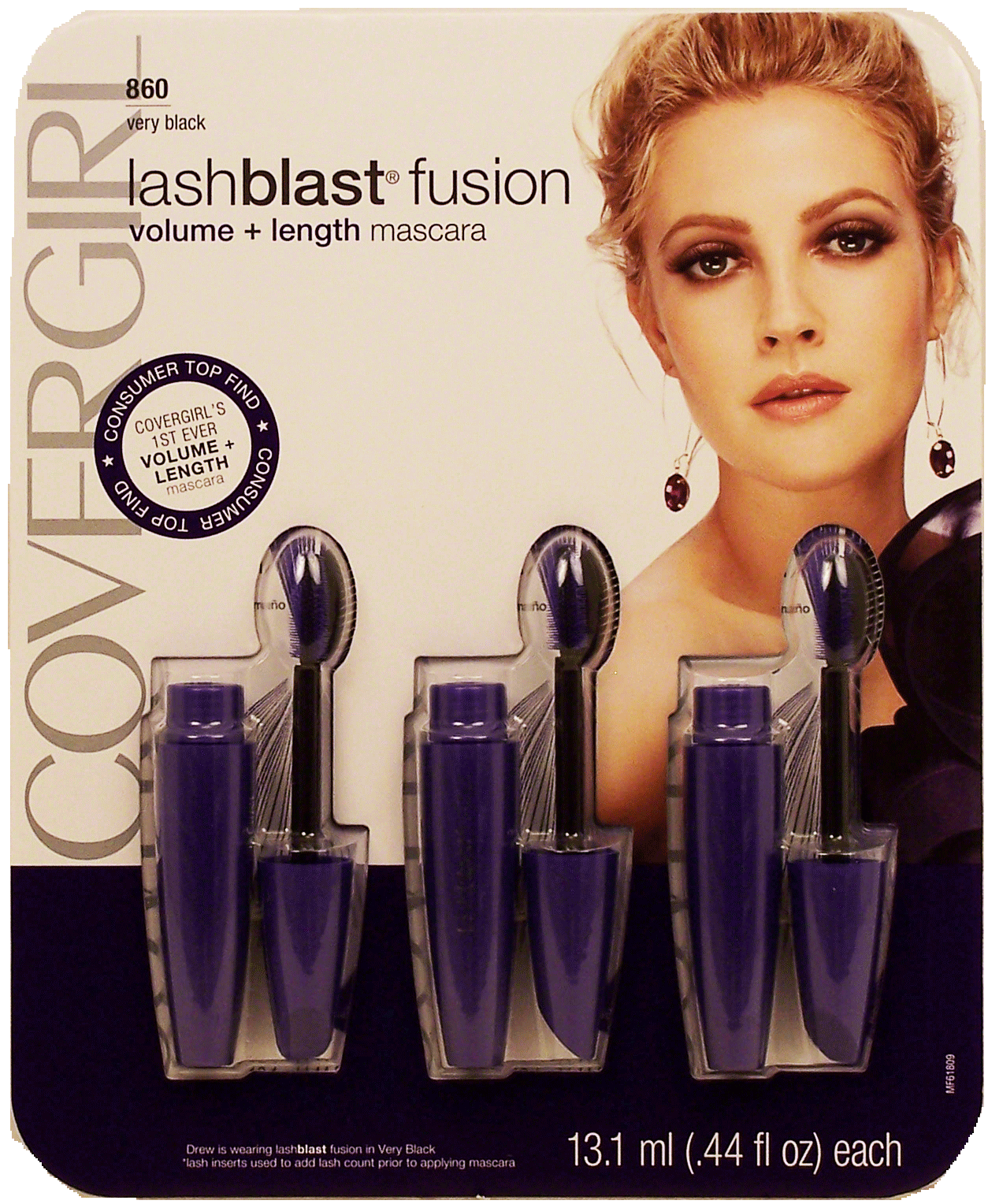 Cover Girl lash blast fusion mascara for volume + length, .44-fl. oz. each, 860 very black Full-Size Picture